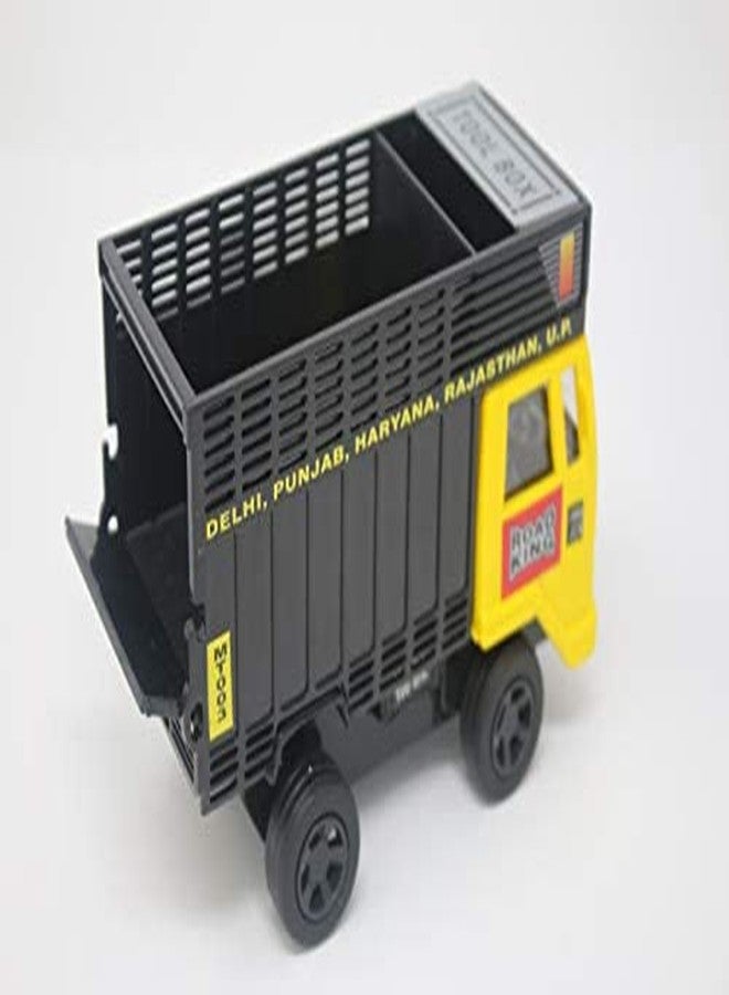 Shinsei Goods Carrier Maintenance Free Pullback Spring Action Race Toy Gift for Boys 3+ Years. Strong ABS Plastic, NO Sharp Edges, BIS Certified. Pack of 1, Color Yellow - Image 4